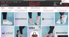 Desktop Screenshot of beggshoes.com